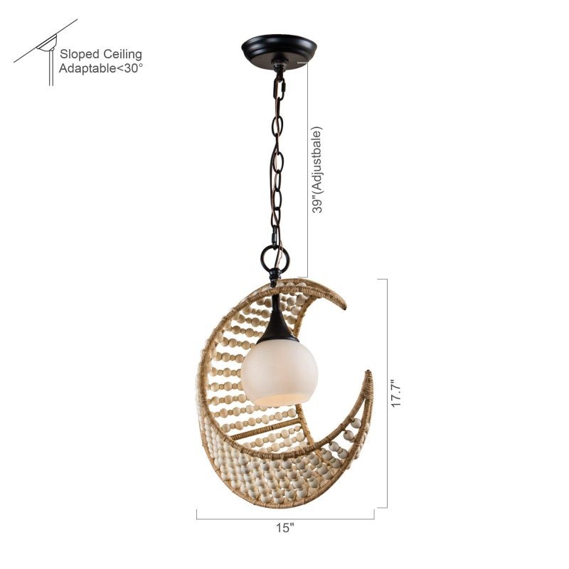 1 - Light Farmhouse Boho Pendant Lighting - FCHF CITY