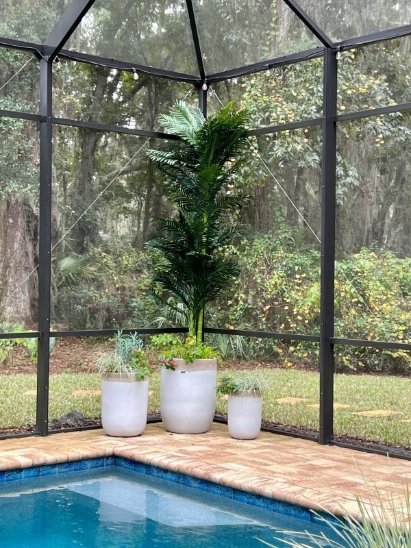 10’ Double Stalk Golden Cane Artificial Palm Tree - FCHF CITY