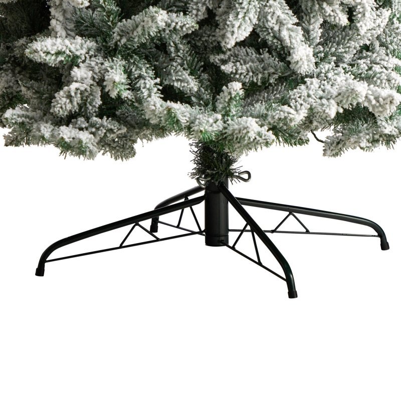 10’ Slim Flocked Montreal Fir Artificial Christmas Tree - FCHF CITY