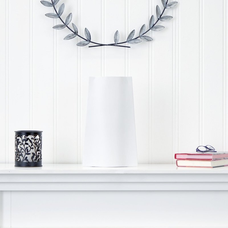 14” Modern Metal Vase - FCHF CITY