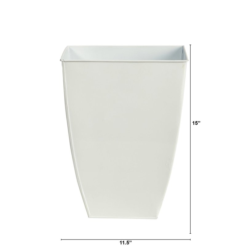 15” Square Tin Planter - FCHF CITY
