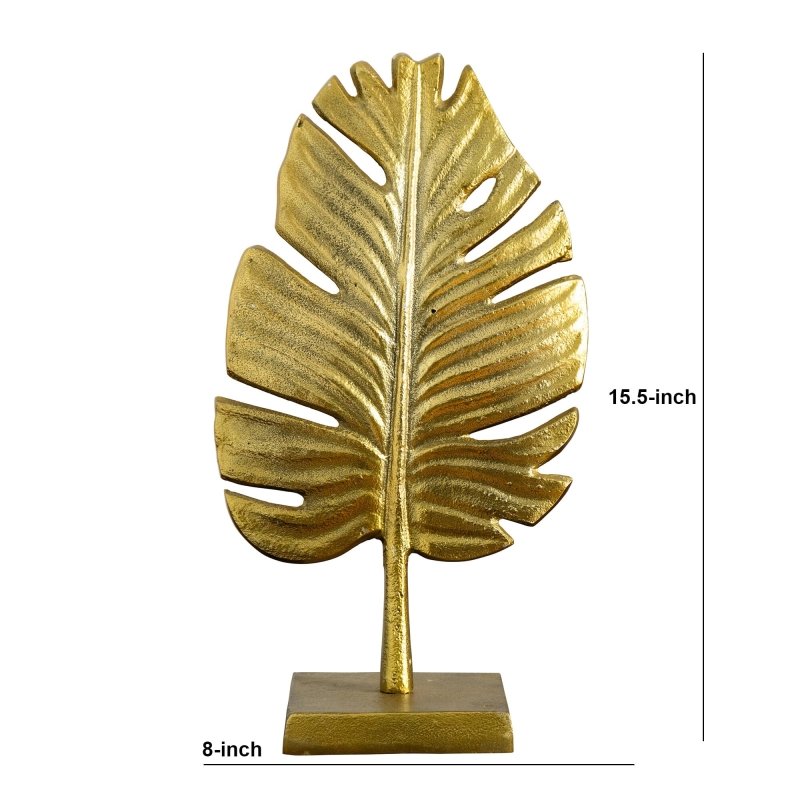 15.5” Golden Leaf Decorative Accent - FCHF CITY