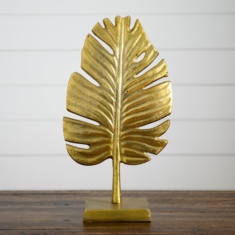 15.5” Golden Leaf Decorative Accent - FCHF CITY