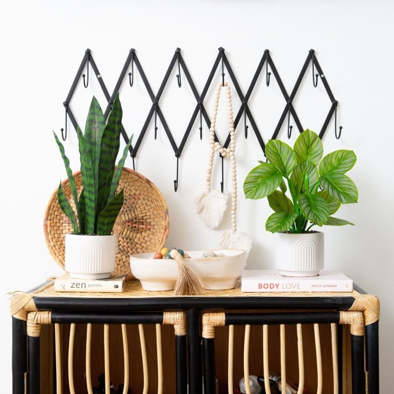 16" Artificial Sansevieria Snake Plant with Decorative Planter - FCHF CITY