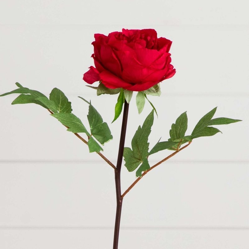 20"Artificial Peony Flower Stems - Set of 3 - FCHF CITY