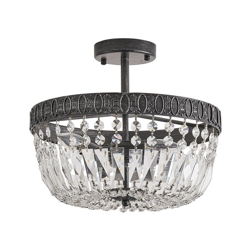 3 - Light Crystal Drum Chandelier Lighting - FCHF CITY