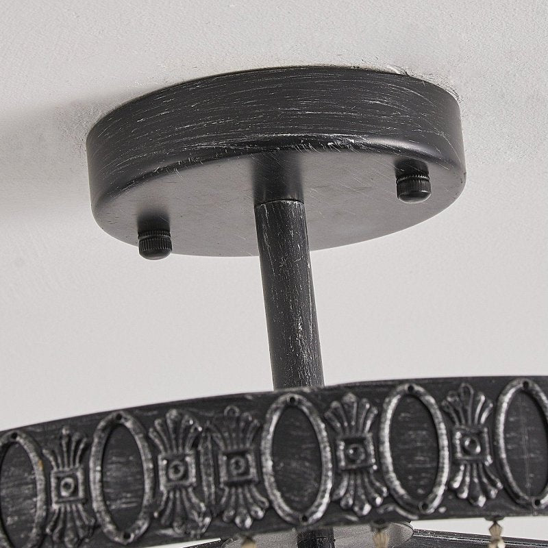 3 - Light Crystal Drum Chandelier Lighting - FCHF CITY