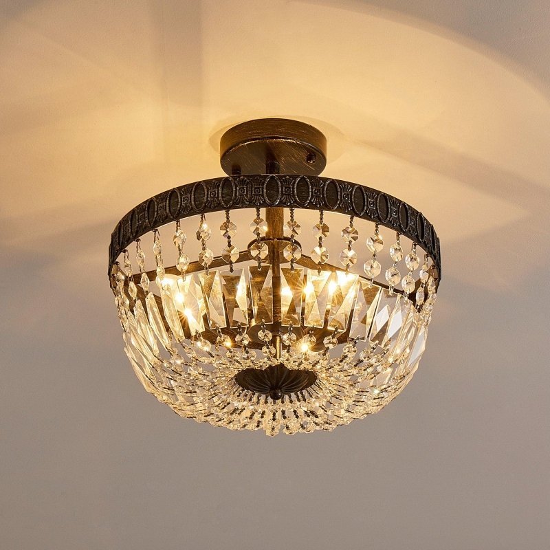 3 - Light Crystal Drum Chandelier Lighting - FCHF CITY