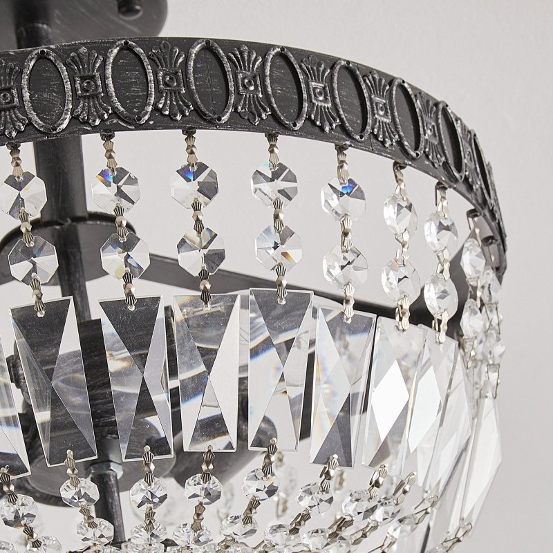 3 - Light Crystal Drum Chandelier Lighting - FCHF CITY