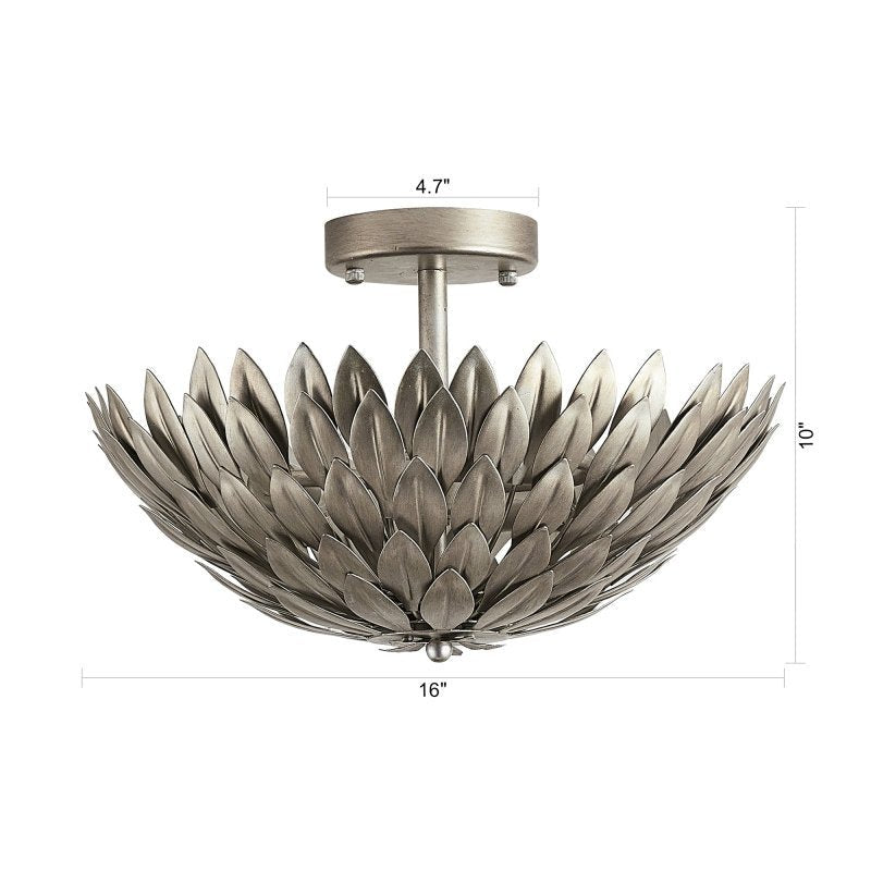 3 - Light Modern Semi - Flush Mount LED Ceiling Lighting - FCHF CITY