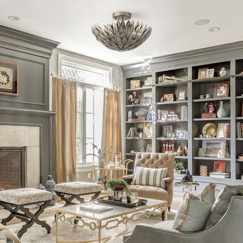 3 - Light Modern Semi - Flush Mount LED Ceiling Lighting - FCHF CITY