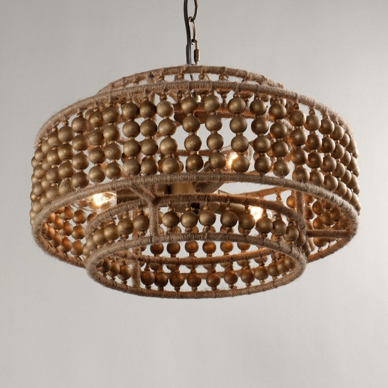 3 - Light Rustic Golden LED Pendant Light - FCHF CITY