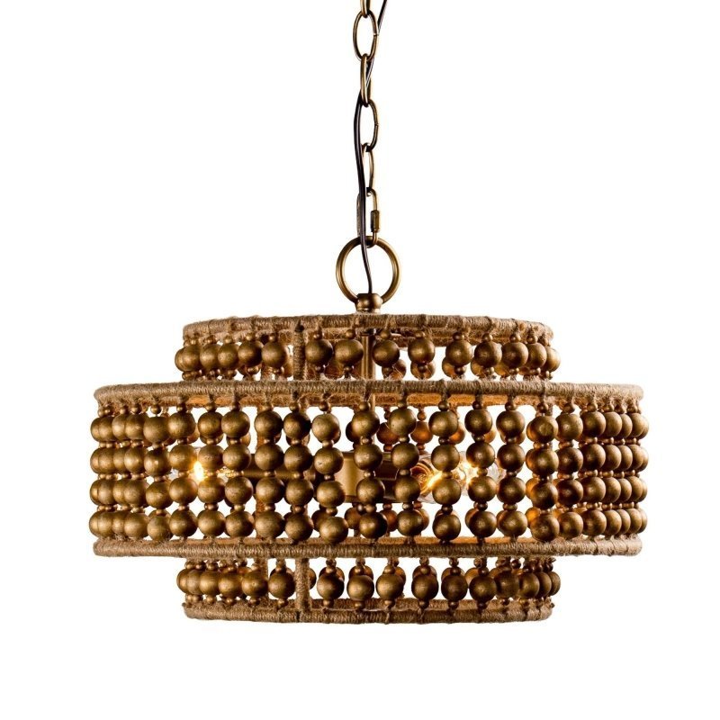 3 - Light Rustic Golden LED Pendant Light - FCHF CITY