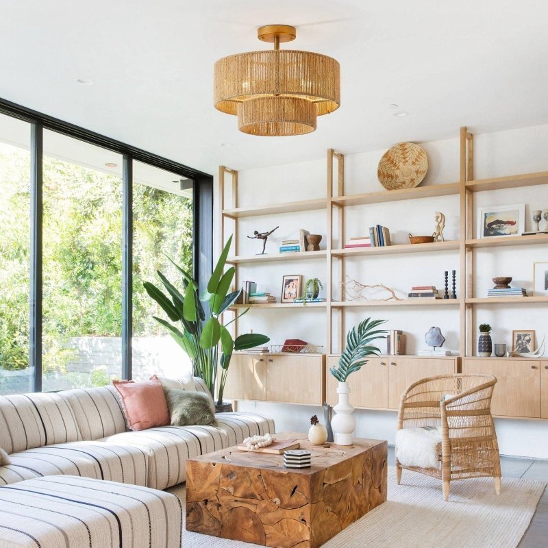 3 - Light Traditional Flush Mount Light - FCHF CITY