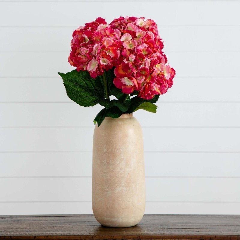 30" Artificial Hydrangea Flower Stems - Set of 3 - FCHF CITY
