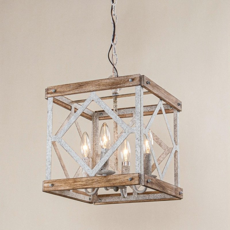 4 - Light Farmhouse White Pendant Lighting - FCHF CITY