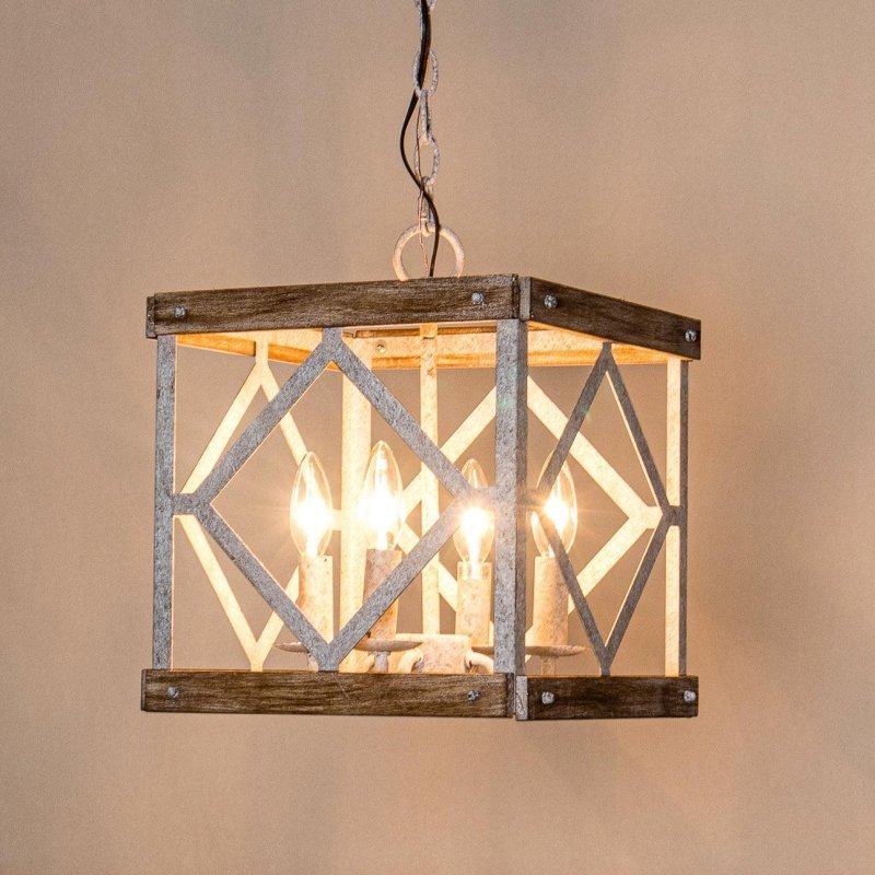 4 - Light Farmhouse White Pendant Lighting - FCHF CITY