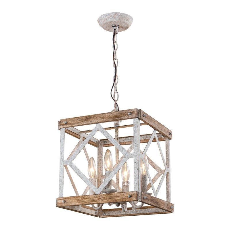 4 - Light Farmhouse White Pendant Lighting - FCHF CITY