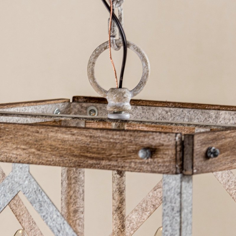 4 - Light Farmhouse White Pendant Lighting - FCHF CITY