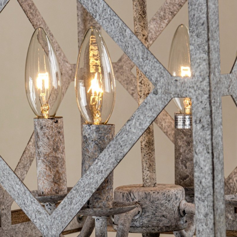 4 - Light Farmhouse White Pendant Lighting - FCHF CITY