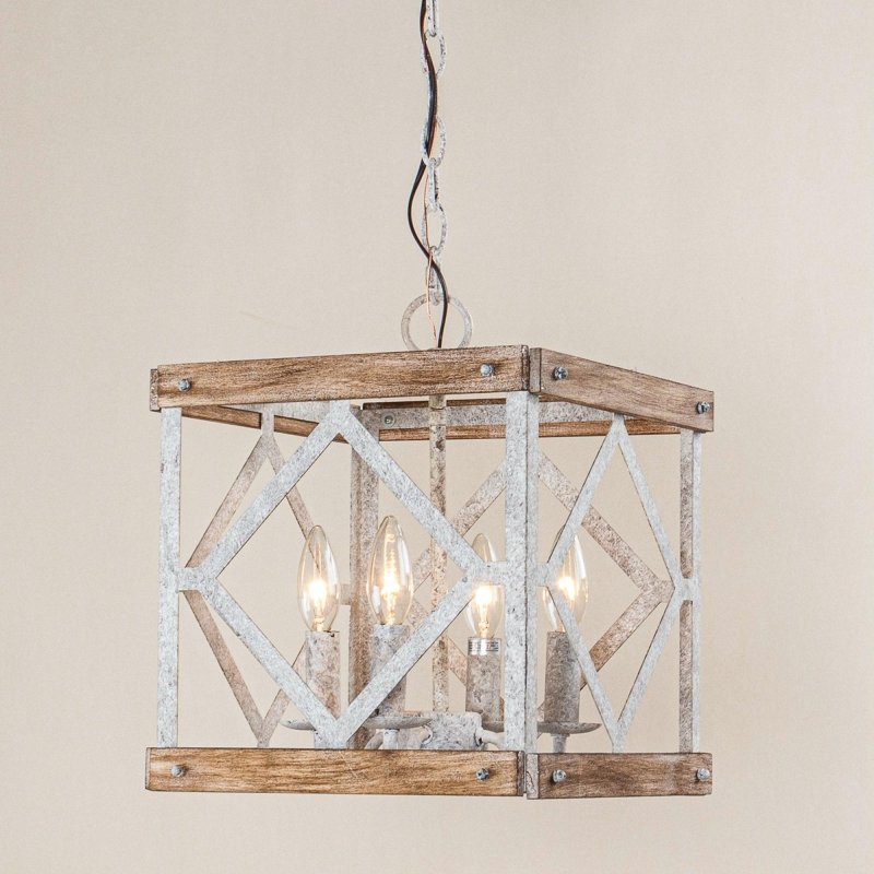 4 - Light Farmhouse White Pendant Lighting - FCHF CITY