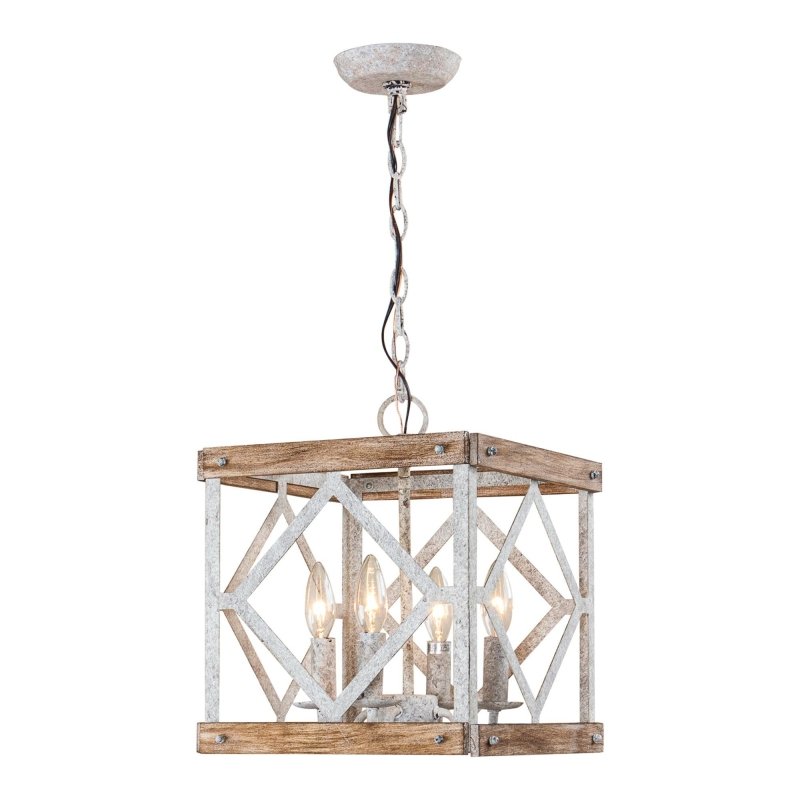 4 - Light Farmhouse White Pendant Lighting - FCHF CITY