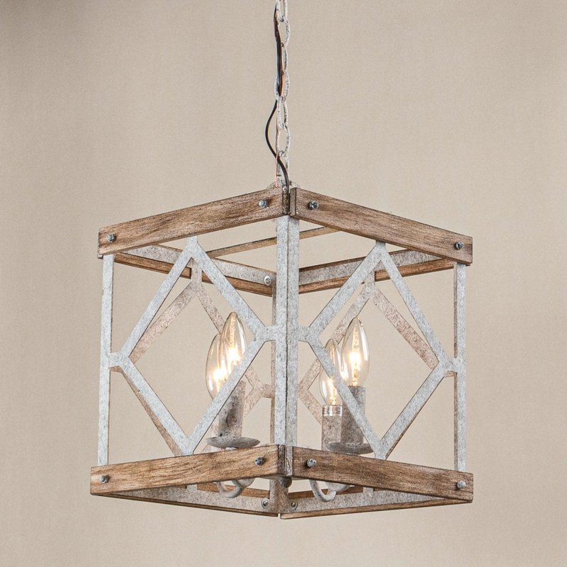 4 - Light Farmhouse White Pendant Lighting - FCHF CITY