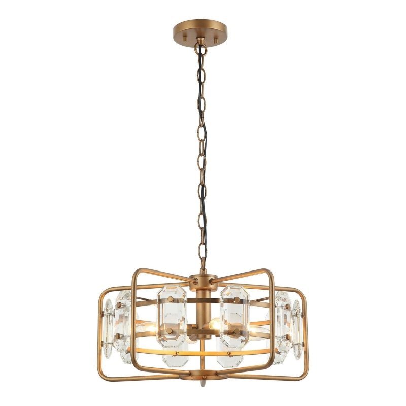 4 - Light Golden or Black Modern Crystal Pendant Light - FCHF CITY