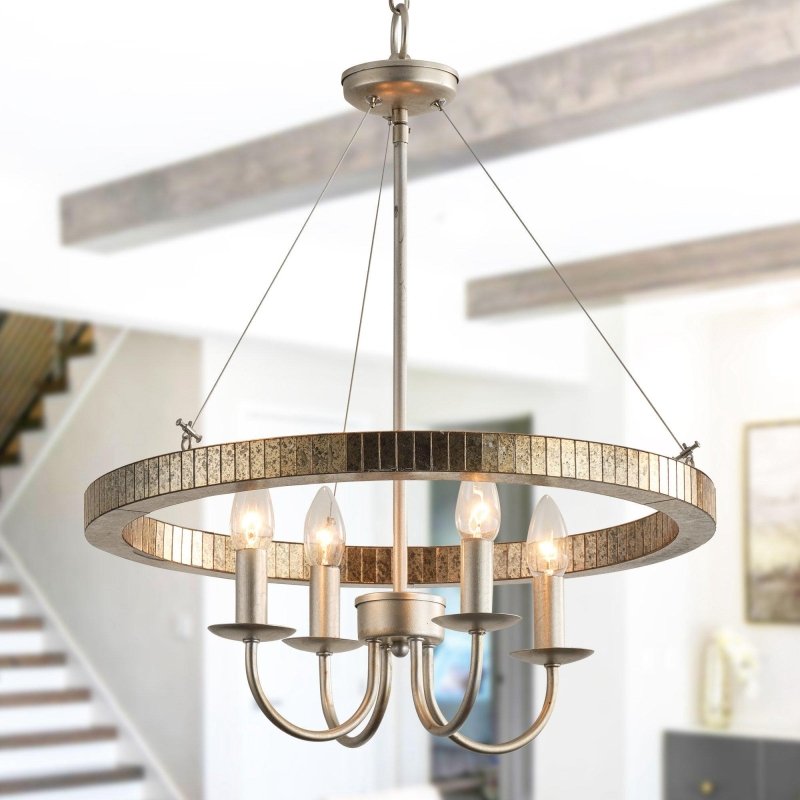 4 - Light Iron Modern Pendant Lighting with Acrylic Lens - FCHF CITY