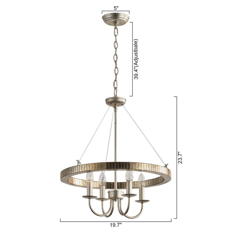 4 - Light Iron Modern Pendant Lighting with Acrylic Lens - FCHF CITY