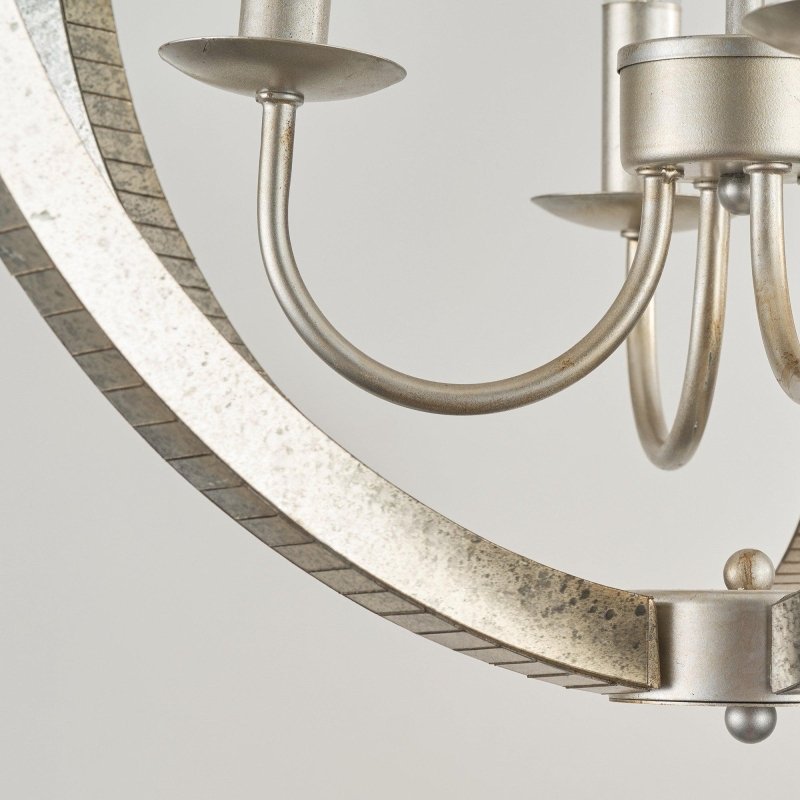 4 - Light Satin Nickel Modern Iron Chandelier Industrial Classic Ceiling Pendant Lights - FCHF CITY