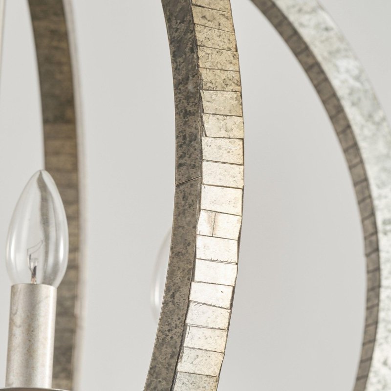 4 - Light Satin Nickel Modern Iron Chandelier Industrial Classic Ceiling Pendant Lights - FCHF CITY