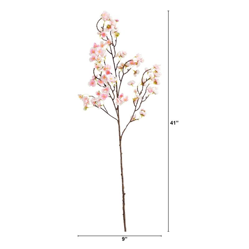 41" Artificial Cherry Blossom Flower Stems - Set of 3 - FCHF CITY