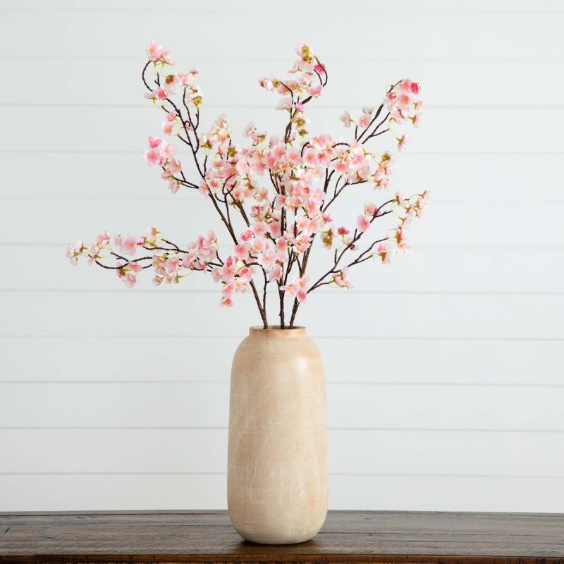41" Artificial Cherry Blossom Flower Stems - Set of 3 - FCHF CITY