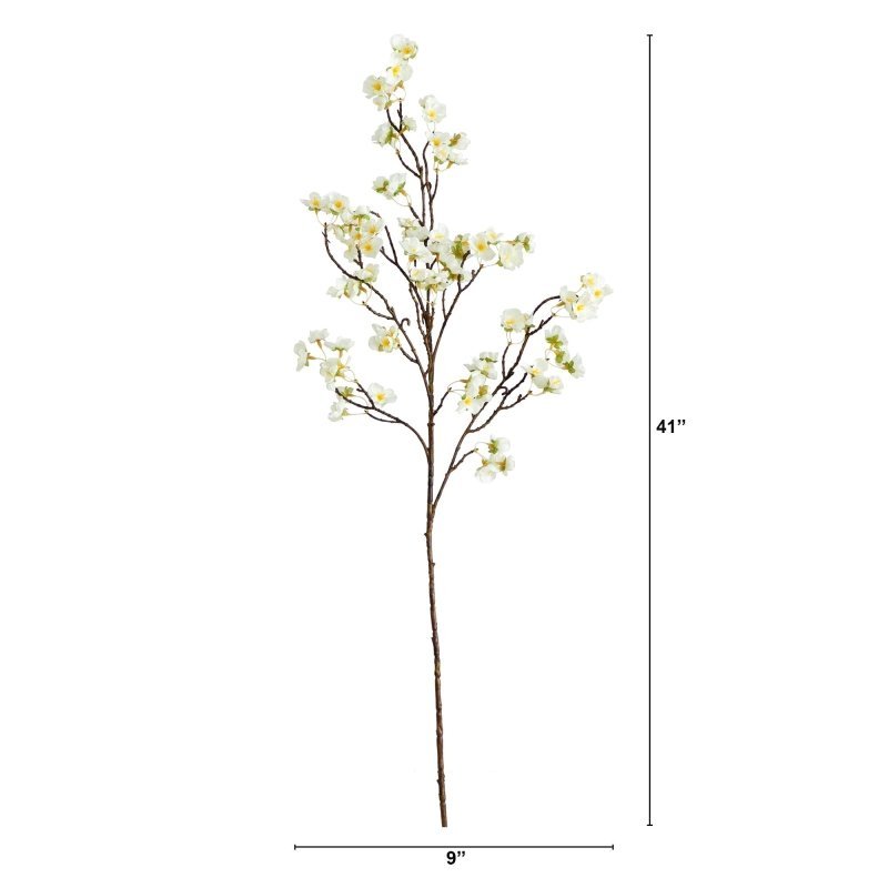 41" Artificial Cherry Blossom Flower Stems - Set of 3 - FCHF CITY