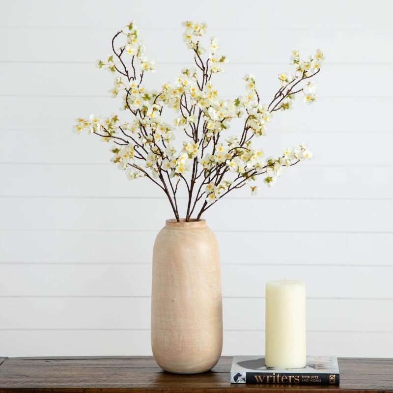 41" Artificial Cherry Blossom Flower Stems - Set of 3 - FCHF CITY