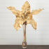 41” Artificial Golden Palm Foliage in Glass Vase - FCHF CITY