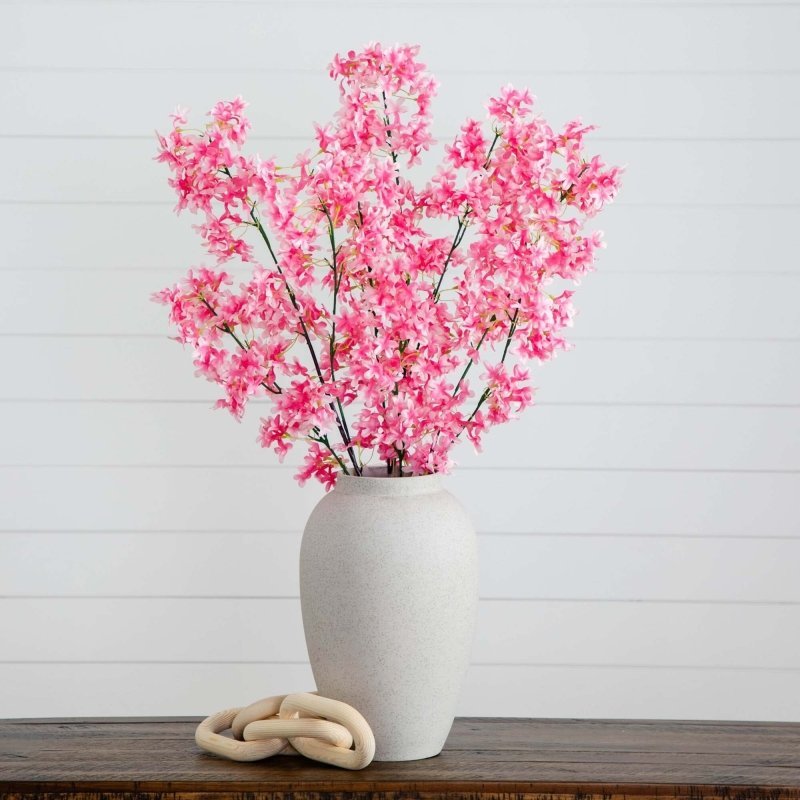 47" Artificial Cherry Blossom Flower - Set of 3 - FCHF CITY