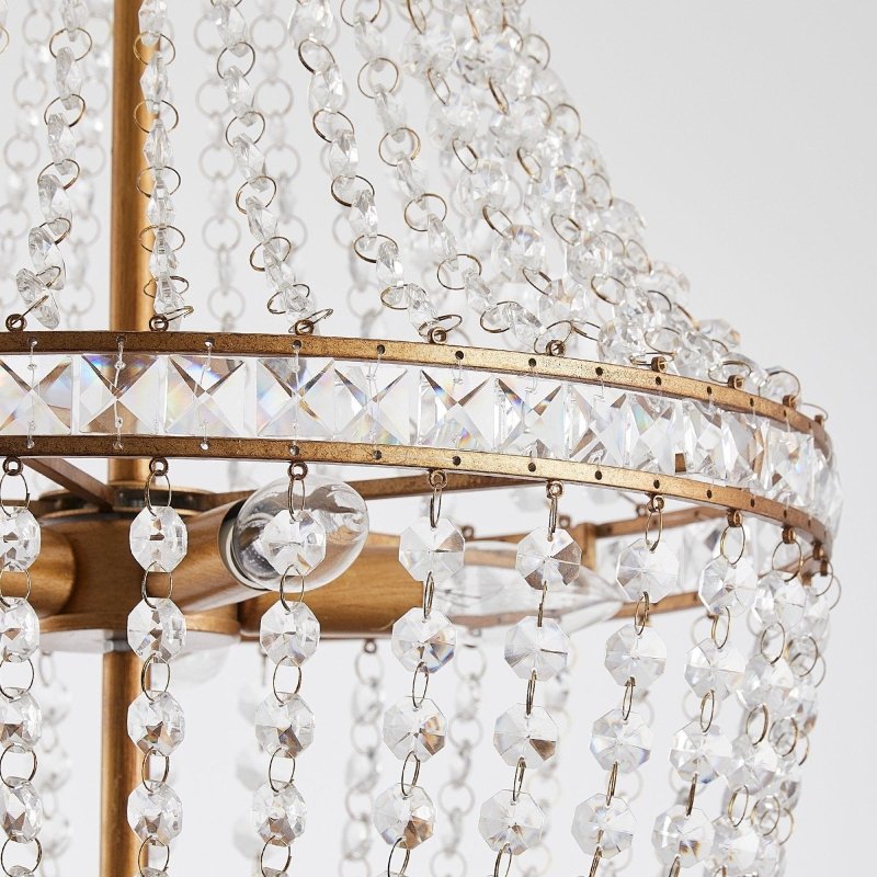5 - Light Modern Pendant Light with Crystal Strands - FCHF CITY