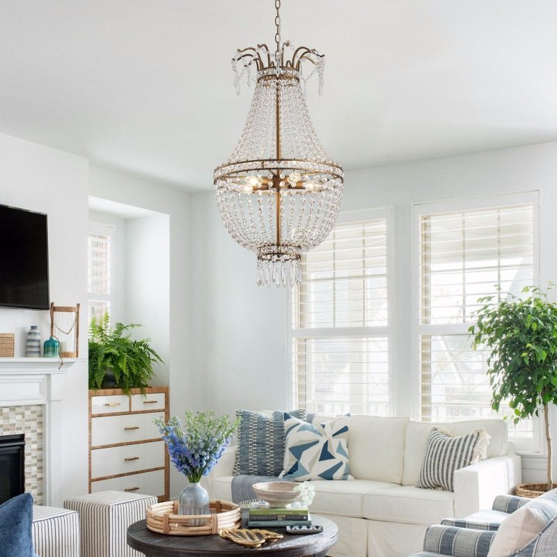 5 - Light Modern Pendant Light with Crystal Strands - FCHF CITY