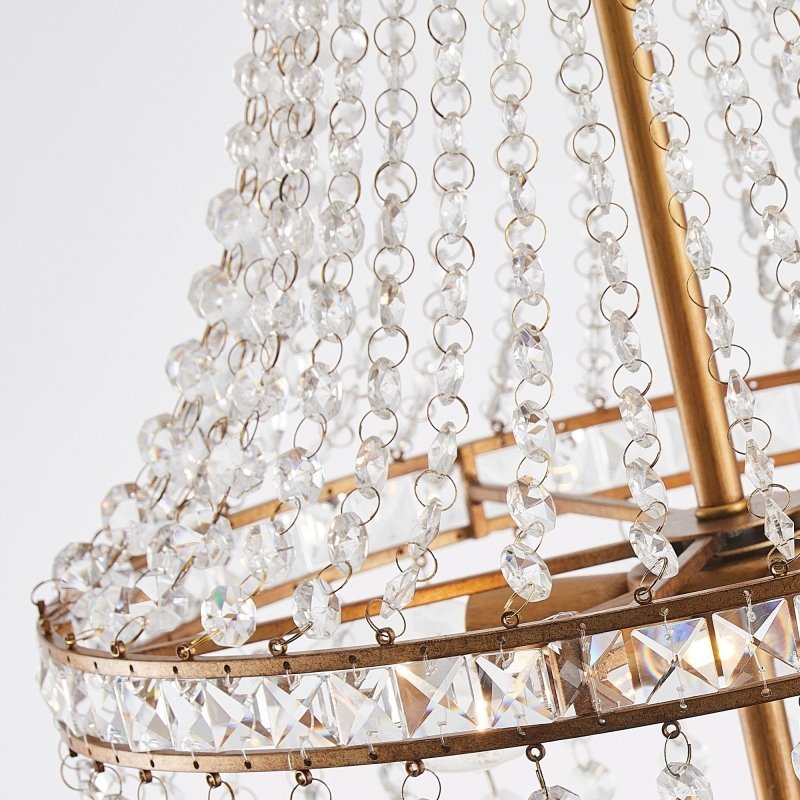 5 - Light Modern Pendant Light with Crystal Strands - FCHF CITY
