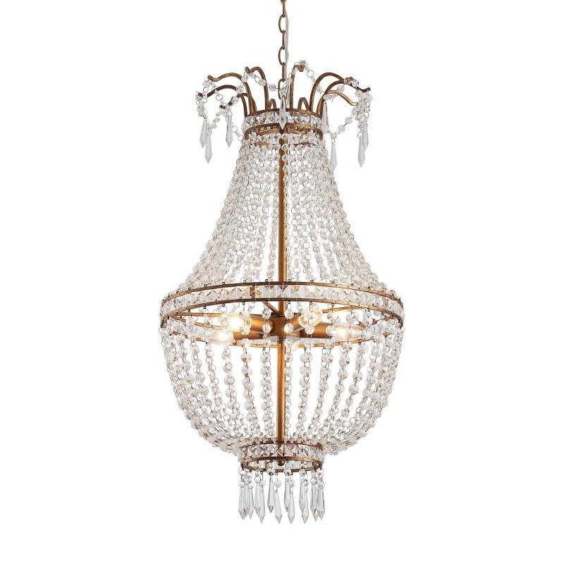 5 - Light Modern Pendant Light with Crystal Strands - FCHF CITY