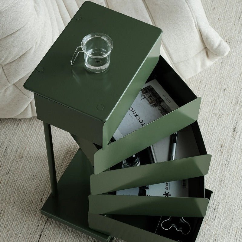 5 - Tier Rotating Tower Storage Cabinet, Multiple Colors Available - FCHF CITY