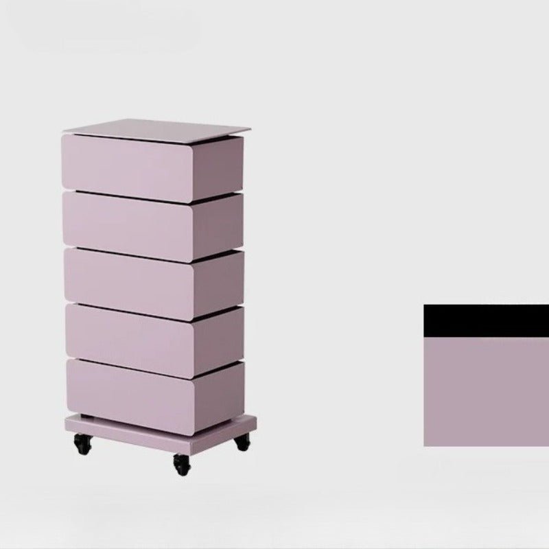 5 - Tier Rotating Tower Storage Cabinet, Multiple Colors Available - FCHF CITY