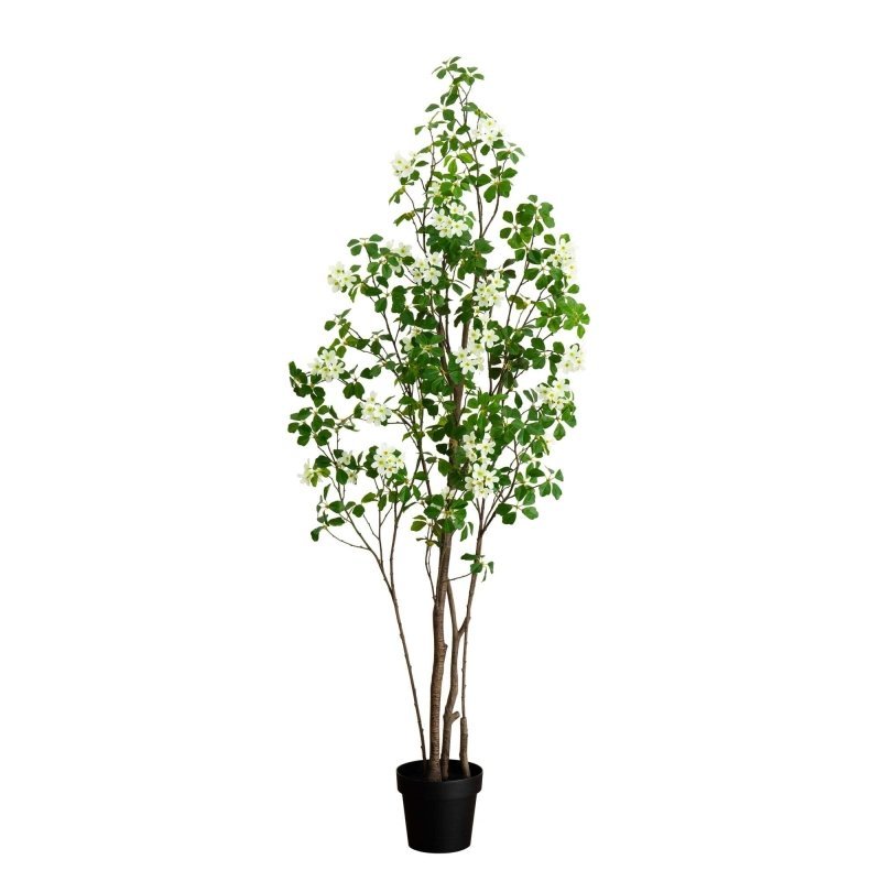 6’ Artificial Dogwood Tree with Real Touch Leaves - FCHF CITY