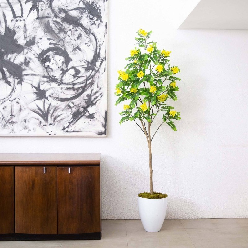 6’ Artificial Flowering Citrus Tree with Real Touch Leaves - FCHF CITY