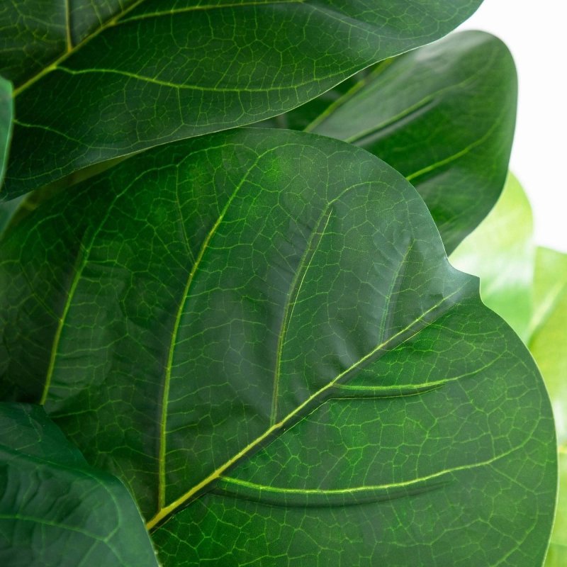 6’ Artificial Giant Leaf Fiddle Leaf Fig Tree in Decorative Planter with Real Touch Leaves - FCHF CITY