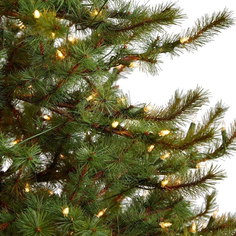 6’ Vancouver Mountain Pine Artificial Christmas Tree with 350 Clear Lights and 1332 Bendable Branches - FCHF CITY