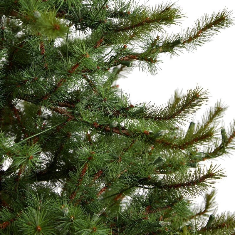 6’ Vancouver Mountain Pine Artificial Christmas Tree with 350 Clear Lights and 1332 Bendable Branches - FCHF CITY