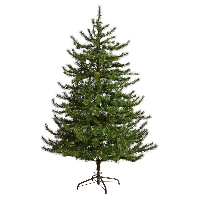 6’ Vancouver Mountain Pine Artificial Christmas Tree with 350 Clear Lights and 1332 Bendable Branches - FCHF CITY